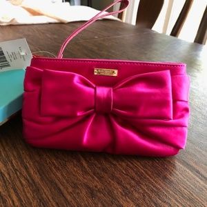 Kate Spade Bow Pouch - Plaza Pink Cherry